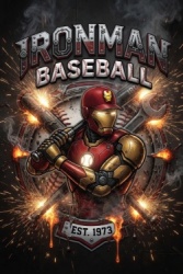 Ironman Baseball Logo