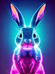 House of the Neon Bunny Logo