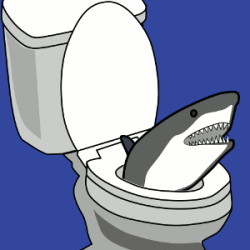 Shark in the Toilet Logo