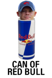 Can of RedBull Logo