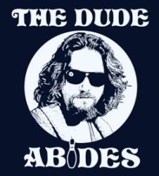 The Dude Abides Logo