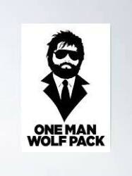 One Man Wolf Pack Logo