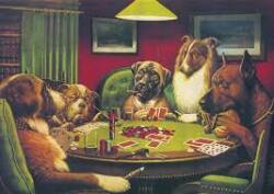 Dogs Playing Poker Logo