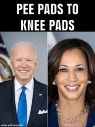 **Pee Pads to Knee Pads Logo