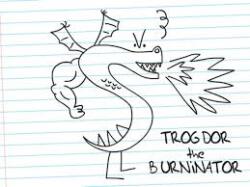 Trogdor the Burninator Logo