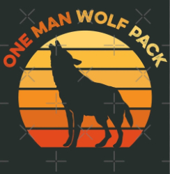 One Man Wolf Pack Logo