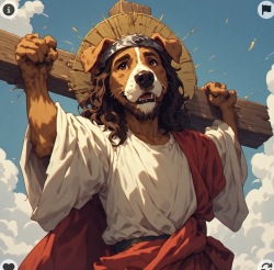 Jesus Christ Mascot Dog