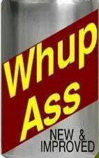 50 Gallon Drum of whup ass Logo