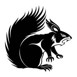 Fightin' Black Squirrels Logo