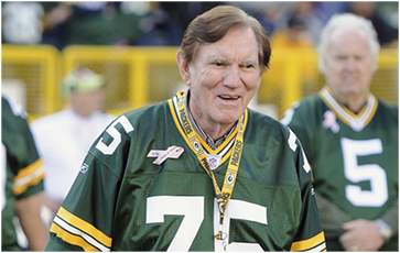 First look at Gregg in a Packers uniform.